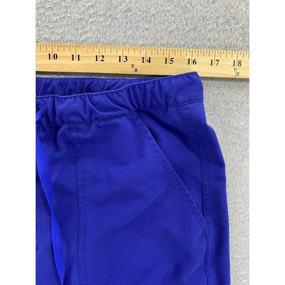 FIGS Cairo Cargo Scrub Pants‎ Technical Collection Size Medium Blue 31.5